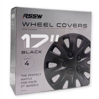 WHEEL COVER BLACK SET 17"