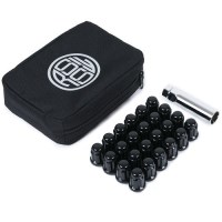 M12X1.25 SIEGE CONIQUE CANNELE NOIR X24